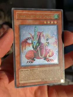 YuGiOh! Harpie’s Pet Baby Dragon EOJ-EN013 Ultimate Rare 1st Edition & Common - Image 1