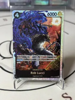 One Piece Rob Lucci EB04-048 SR Adventure On Kami’s Island NM - Image 1