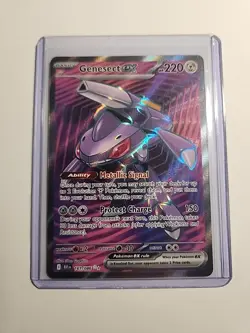 Pokemon Genesect EX TCG Card 161/086 Black Bolt Ultra Rare Full Art - Image 1