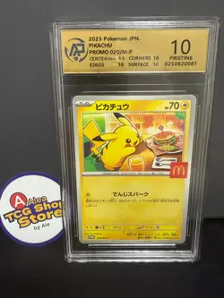 RPA10 Pikachu Promo Mcdonald's 020/M-P Pokemon Card Japanese 2025 - Image 1