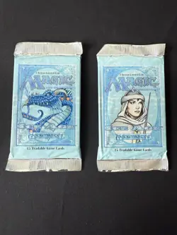 Magic the Gathering - Ice Age Factory Sealed Booster Pack - 1995 lot of 2 - Image 1