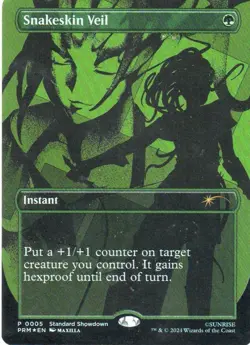 MTG: Standard Showdown Promos: Foil Snakeskin Veil: Lightly Played Condition - Image 1