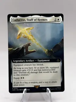 Caduceus, Staff of Hermes 0155 Extended Art Assassin's Creed ACR MTG NM - Image 1