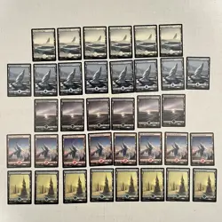 36 Snow-Covered Lands Mixed Lot MTG Magic Modern Horizons (MH1) English - Image 1