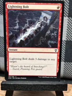 MTG TCG: Lightning Bolt 187/361, Battle for Baldur's Gate - Image 1