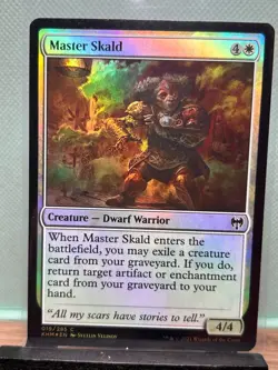 MTG TCG: Master Skald 19/285, Kaldheim _ FOIL - Image 1