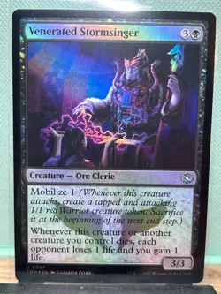 MTG TCG: Venerated Stormsinger 97, Tarkir: Dragonstorm _ FOIL - Image 1
