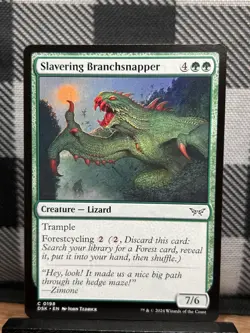 MTG TCG: Slavering Branchsnapper 198, Duskmourn: House of Horror - Image 1