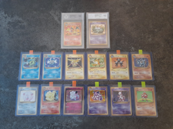 Pokemon CP6 20th Anniversary 1st Edition PGS 10 Basis Holos MINT Charizard Mew - Image 1