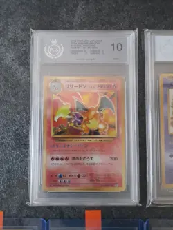 Pokemon CP6 20th Anniversary 1st Edition PGS 10 Basis Holos MINT Charizard Mew - Image 3
