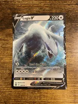 Pokemon Card Lugia V 138/195 Sword & Shield Silver Tempest NM - Image 1