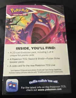 Pokemon TCG Fusion Strike Build and Battle Stadium Box Sealed - Image 2