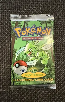 1999 Pokemon TCG 1st Edition Jungle Pack Sealed Scyther Art - Mint - Image 1