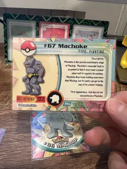 Pokemon Machop #66 Machoke #67 Machamp #68 1999 TOPPS TV Series Blue Label - Image 5