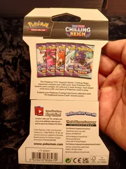 Pokemon TCG, Chilling Reign Sleeved Booster Pack, Sealed - Image 2