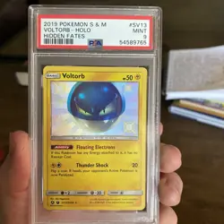 Voltorb Shiny Holo Hidden Fates SV13/SV94 2019 Pokemon PSA 9 Mint - Image 1