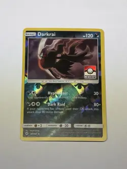 Darkrai 87/147 Reverse Holo Pokemon League Promo Stamped SM Burning Shadows - Image 1
