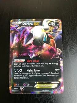 Pokemon TCG Darkrai EX Legendary Treasures 88/113 Holo ULTRA RARE - LP - Image 1