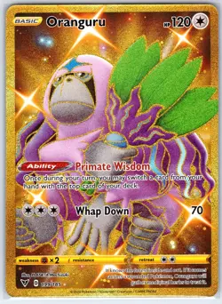 Oranguru 199/185 Secret Rare Vivid Voltage Pokemon Holo Near Mint - Image 1