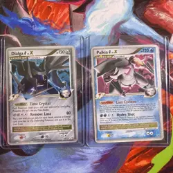 Pokemon Platinum Rising Rivals Dialga G LV.X Palkia G LV.X Holo Level-Up SP Lot - Image 1