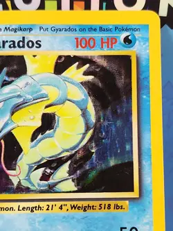 Pokemon TCG Gyrados Base Set Holo 6/102 HP/DMG - Image 3
