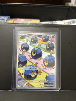 Pokemon TCG Roggenrola 127/086 Sv: White Flare Holo Full Art Illustration Rare - Image 1