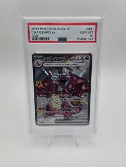2023 Pokemon Japanese SV4a Charizard ex SSR #331 PSA 10 GEM MT Shiny Treasure - Image 2