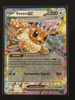 Eevee ex 075/131 SV Prismatic Evolutions Double Rare Pokemon NM - Image 1
