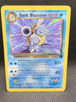 Pokemon TCG Dark Blastoise 20/82 Team Rocket Non-Holo Rare Unlimited - Image 1