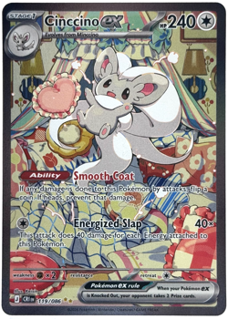 Pokemon Cinccino ex Chaos Rising 119/086 Special Illustration Rare TCG - Image 1