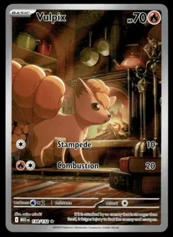2025 Pokemon Mega Evolution Vulpix #138 Near Mint - Image 1