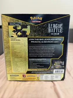 Pokemon Pikachu & Zekrom GX League Battle Deck Factory Sealed - Image 2