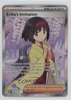Erika's Invitation Ultra Rare Pokemon Scarlet & Violet 151 MEW #196 - Image 1