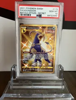 2021 Houndoom #179 Battle Styles Pokemon PSA 10 Gem Mint - Image 1