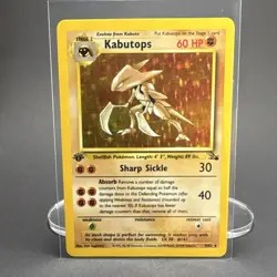 🔥 WoTC Kabutops 9/62 Fossil Holo Rare 1st Edition 1999 ENG 60 HP Sugimori 🔥 - Image 1