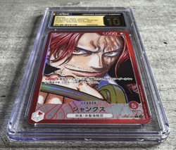 One Piece TCG JPN Shanks Alt Art CGC 10 Pristine, Emperors New World OP09-001 - Image 3