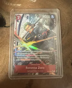 Bandai One Piece Card Game Roronoa Zoro EB04-007 SR Foil Rush 9000 EN - Image 1