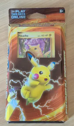 XY Evolutions Pikachu Power Theme Deck Pokemon Card 2016 SEALED - Image 1