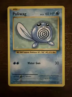 Poliwag 23/108 Basic Common XY Evolutions Pokemon Card LP - Image 1