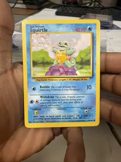 Pokemon Squirtle 63/102 Common Base Set Unlimited WOTC NM Vintage Vtg Card TCG - Image 1