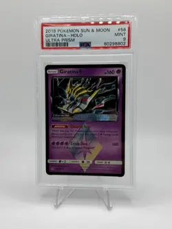 2018 POKEMON SUN & MOON ULTRA PRISM #58 GIRATINA-HOLO PSA 9 RC59 - Image 1
