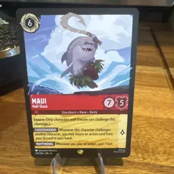 Disney Lorcana Maui Half-Shark Legendary Card 124/204 Azurite Sea Non-Foil NICE - Image 1