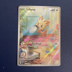 Pokemon TCG Lillipup Card 154/086 Illustration Rare, Sv: White Flare - Image 1
