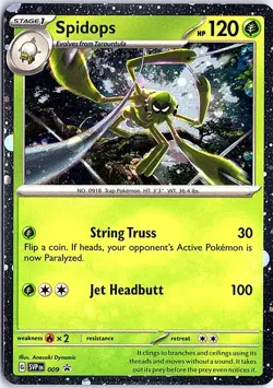 Spidops - Promo SV: Scarlet & Violet Promo Cards 009 NM Pokemon - Image 1