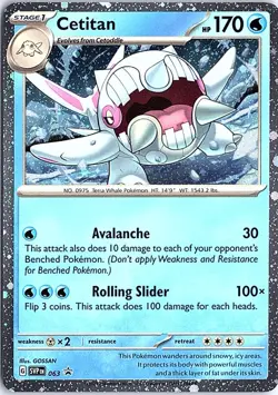 Cetitan - (Cosmos Holo) Promo SV: Scarlet & Violet Promo Cards 063 LP Pokemon - Image 1