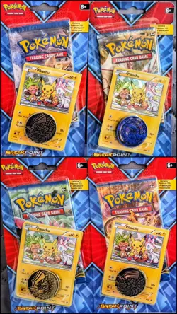 x4 Pokemon XY Breakpoint Blister Pack ART SET - PIKACHU XY95 Promo - Sealed - Image 2
