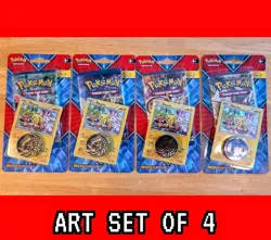 x4 Pokemon XY Breakpoint Blister Pack ART SET - PIKACHU XY95 Promo - Sealed - Image 3