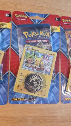 x4 Pokemon XY Breakpoint Blister Pack ART SET - PIKACHU XY95 Promo - Sealed - Image 5
