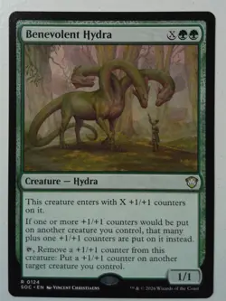 Benevolent Hydra *Rare* Magic MtG x1 SOC Commander Secrets of Strixhaven - Image 1