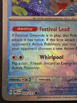 Pokemon TCG: Prismatic Evolutions - Goldeen (020/131) Poke Ball Pattern Holo - Image 5